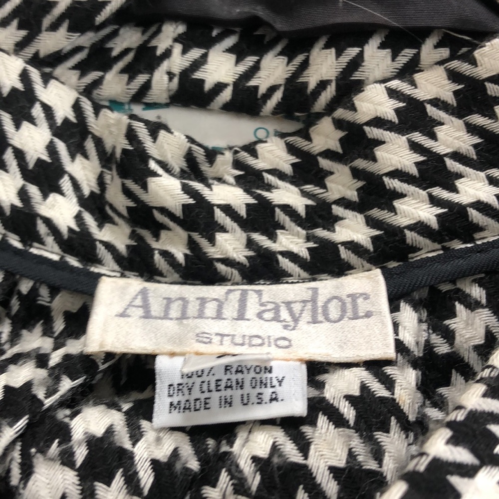 Ann Taylor Black and White Houndstooth Skirt Suit - Picture 5 of 5